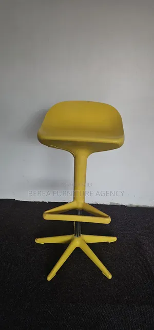Yellow Adjustable Bar Stools