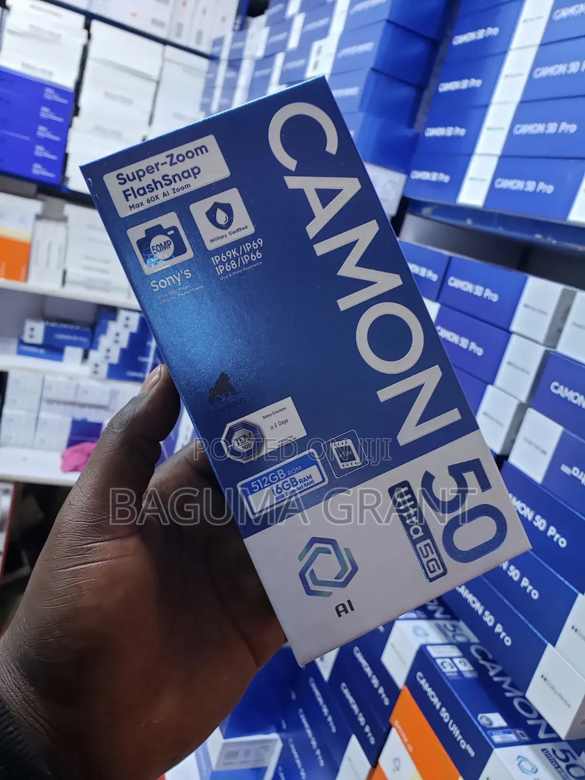 New Tecno Camon 50 Ultra 512 GB Silver