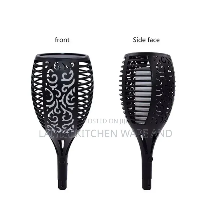 Solar Torch Lights With Flickering Flames Garden Light