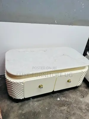 Cream Marble Top Coffee Table