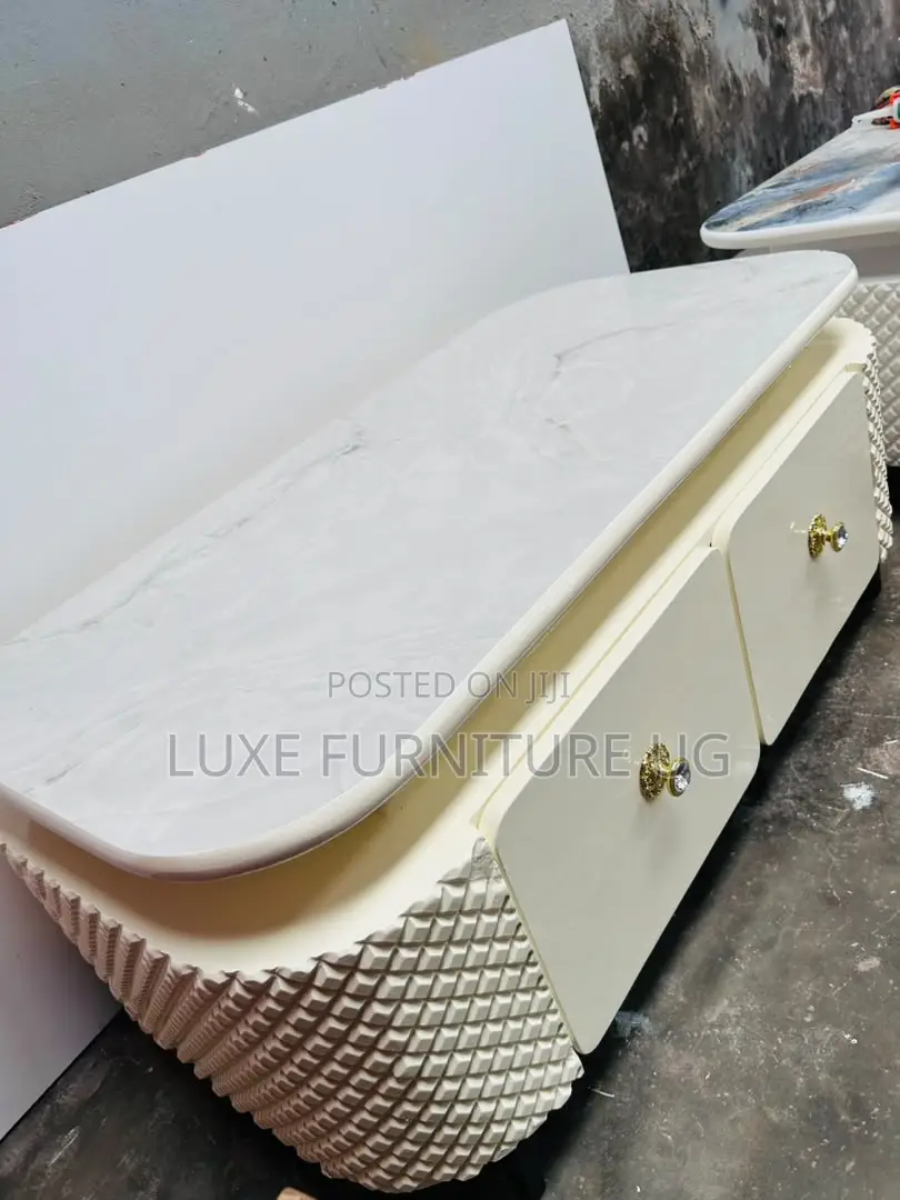 Cream Marble Top Coffee Table