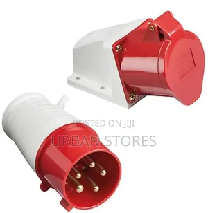 63 Amp, 5-Pin Industrial Plug and Socket
