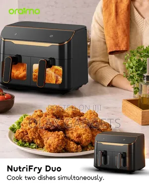 Oraimo NutriFry Duo 8L Dual Basket Smart Air Fryer OH-AF510N 2800W