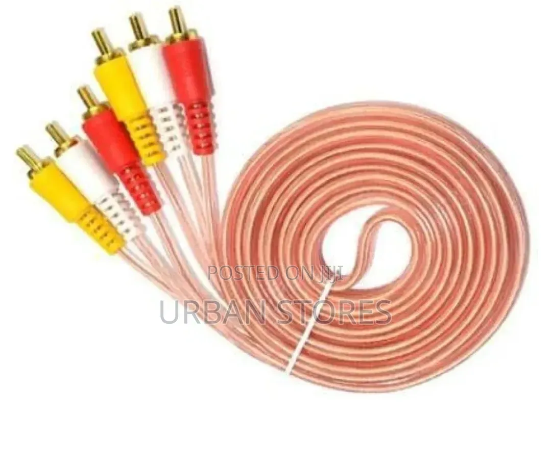 RCA AV Audio Video Cables Banana Pins-10 Meters -Banana Cable