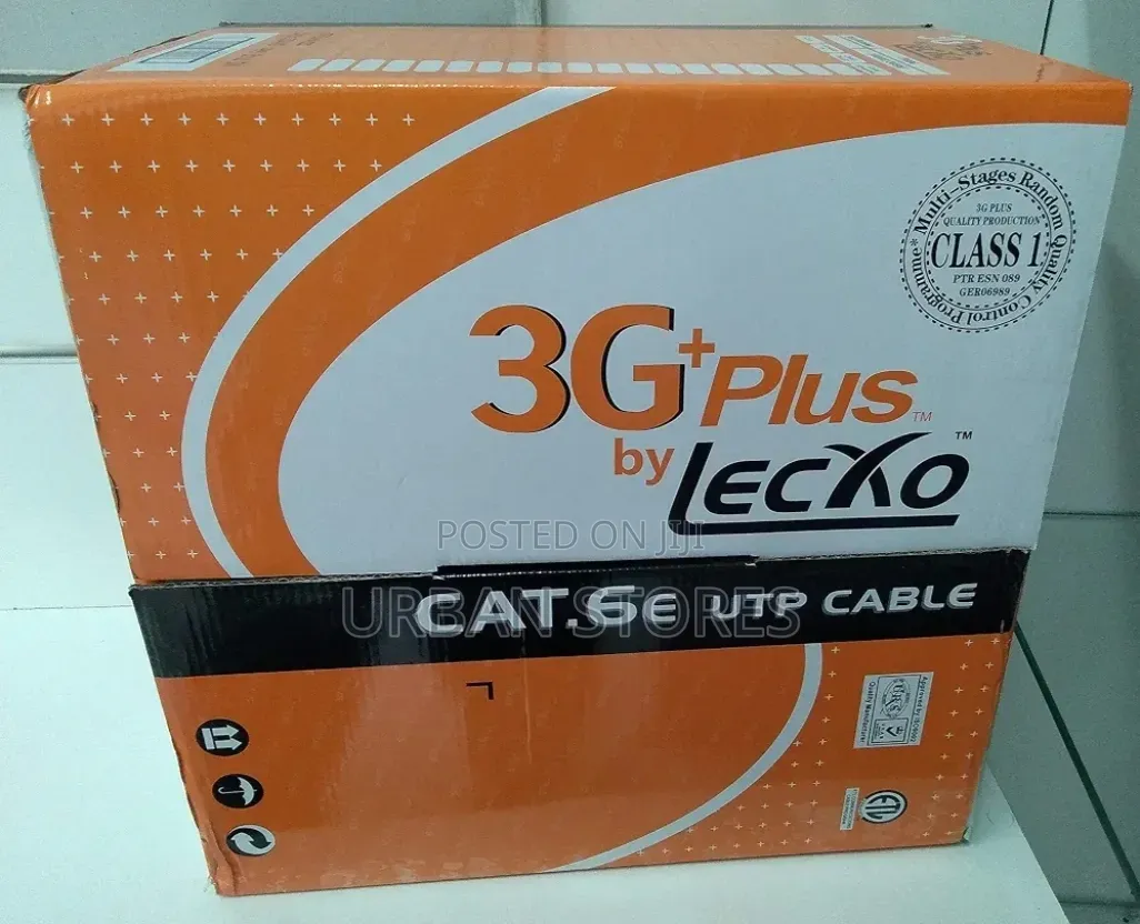 3G+ PLUS by Lecxo Cat 6E Utp Networking Cable 305meters