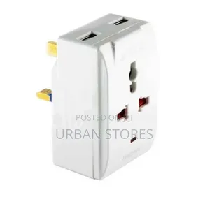 Multiplug With 2 X USB 13 Amps - 3 Pin