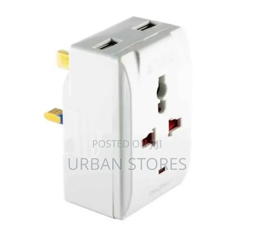 Multiplug With 2 X USB 13 Amps - 3 Pin