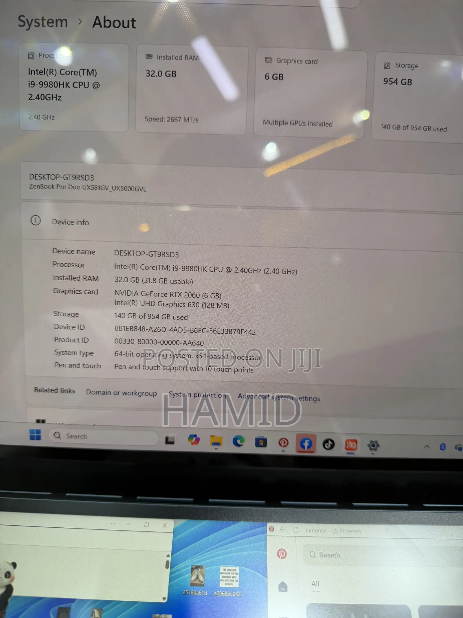 Laptop Asus TUF Gaming A15 36GB SSD 1T