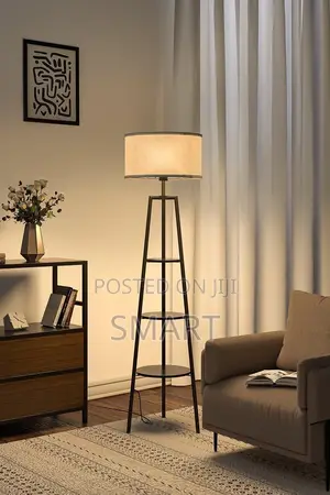 Floor Lamp With Shelves