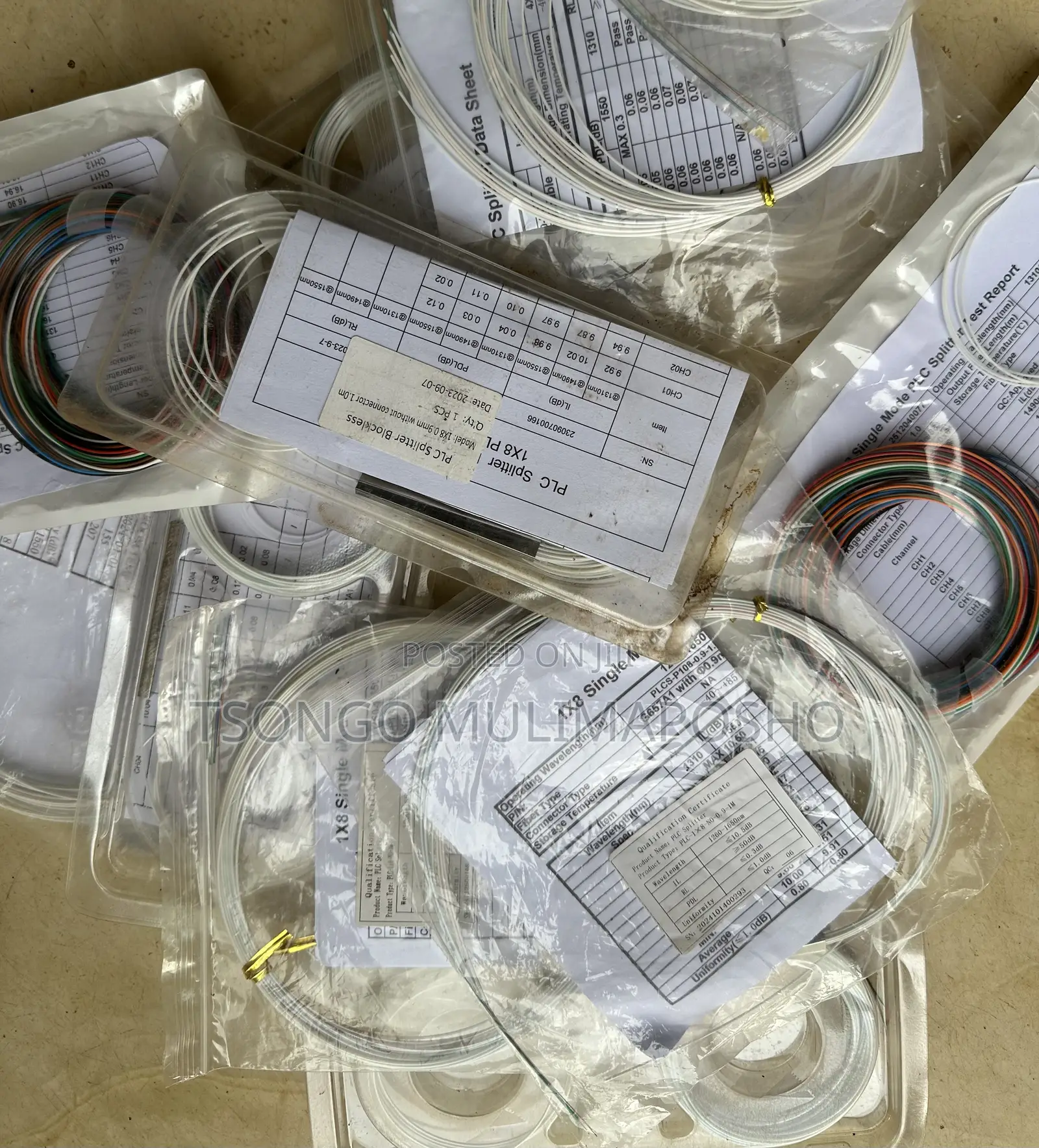 PLC Fiber Optical Splitter 1:8