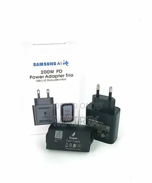 Samsung Power Adapter 200W, Fast Charging, 3 USB Ports, TYPE-C *2
