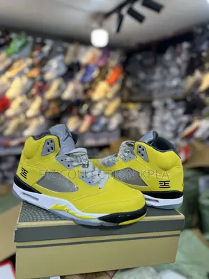 Nike Air Jordan 5 Retro Tokyo T23 Yellow Suede Sneakers
