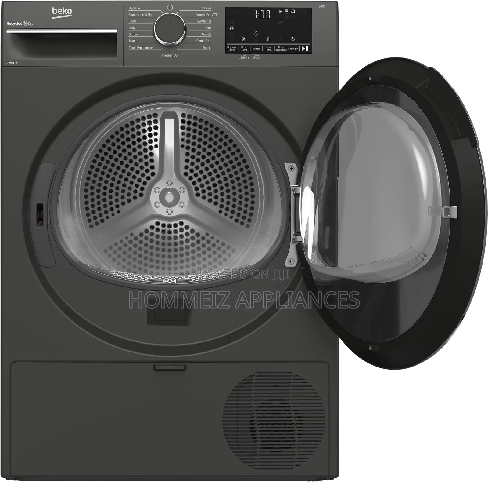 Beko Washing Machine 9kg, 16 Program, Mgray, Condenser Dryer