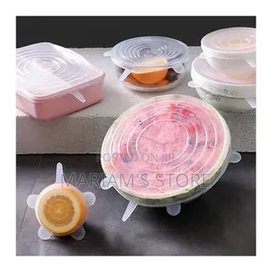 Reusable Silicone Stretch Lids Designed to Seal Bowls and Containers.
