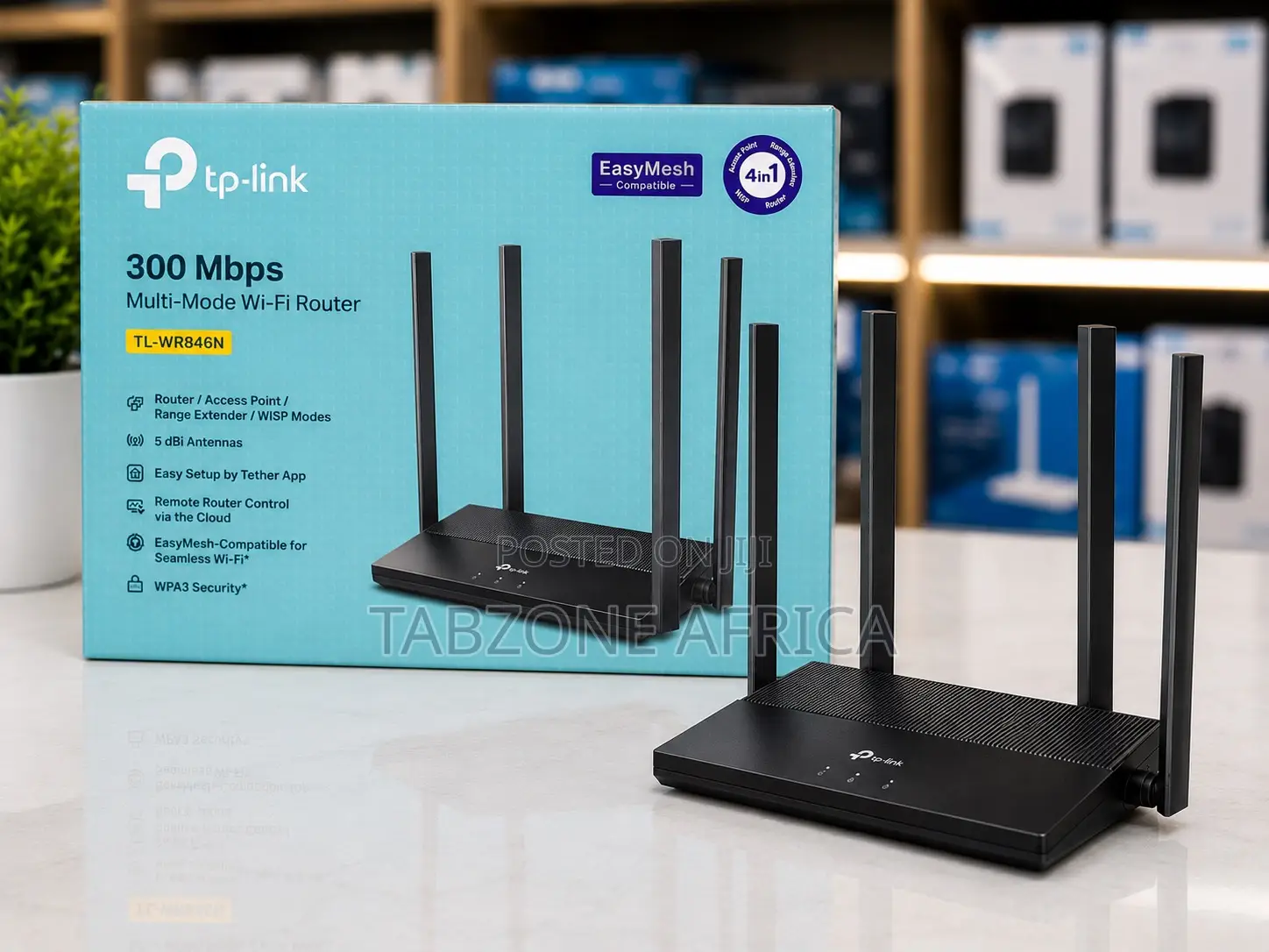 TP-Link TL-WR846N 300Mbps Multi-Mode Wi-Fi Router With 4 Antennas