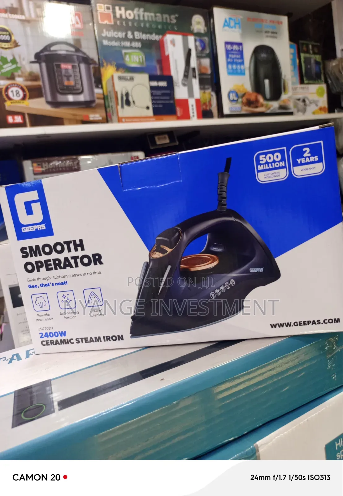 Geepas 2400W Ceramic Steam Iron, Model GSI7703N