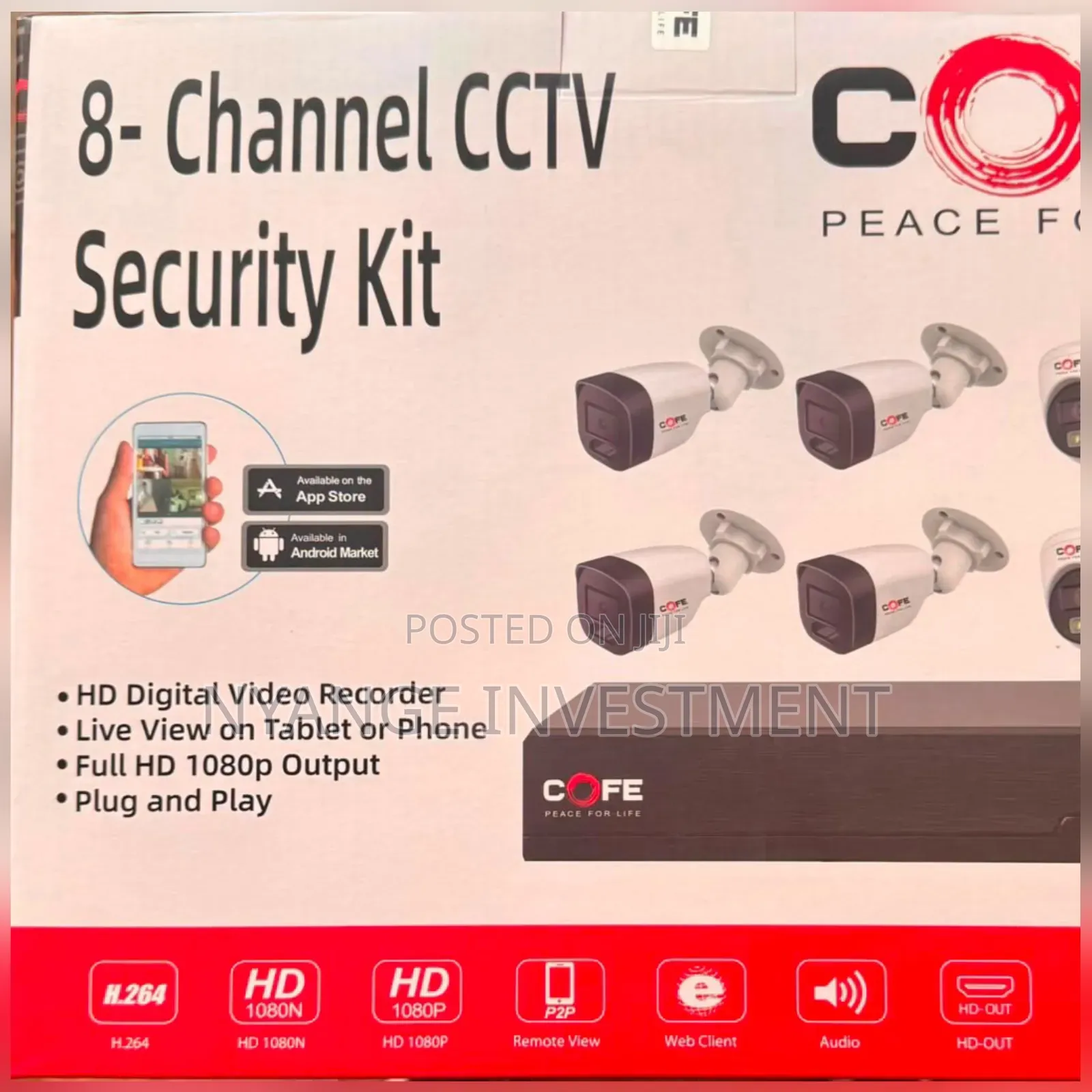 COFE 8-Channel CCTV Security Kit. CCTV Security Kit