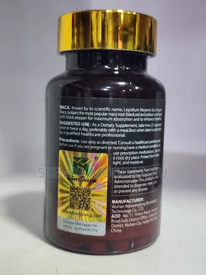 Maca Extra Strength 1900mg+,60 Capsules Dietry Supplement