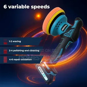 Cordless Car Polisher, 2 * 21V 2.0Ah Rechargeable Batterie