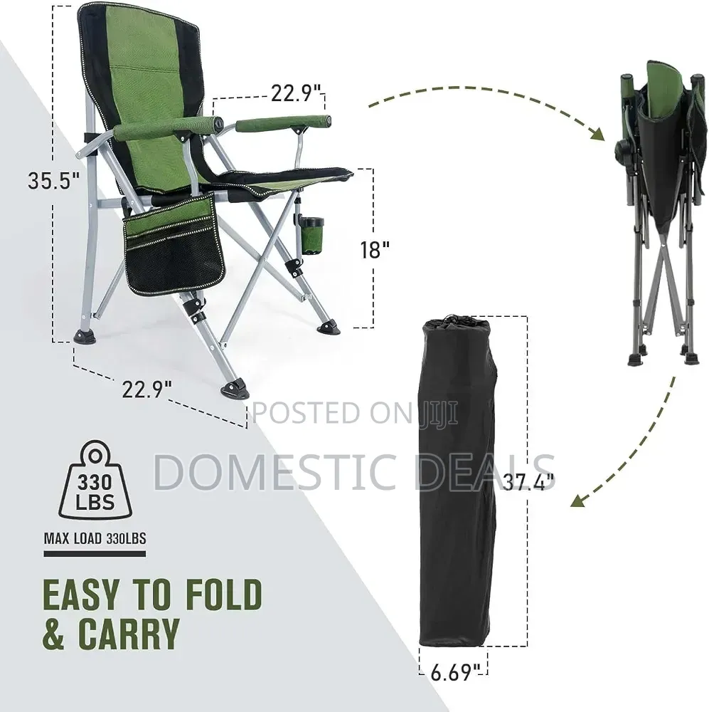 Portable Folding Camping Chair With Cup Holder