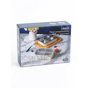3 Compartment Stainless Steel Lunch Box