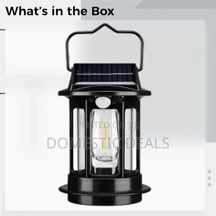 Solar Motion Sensor Lantern Camping Light