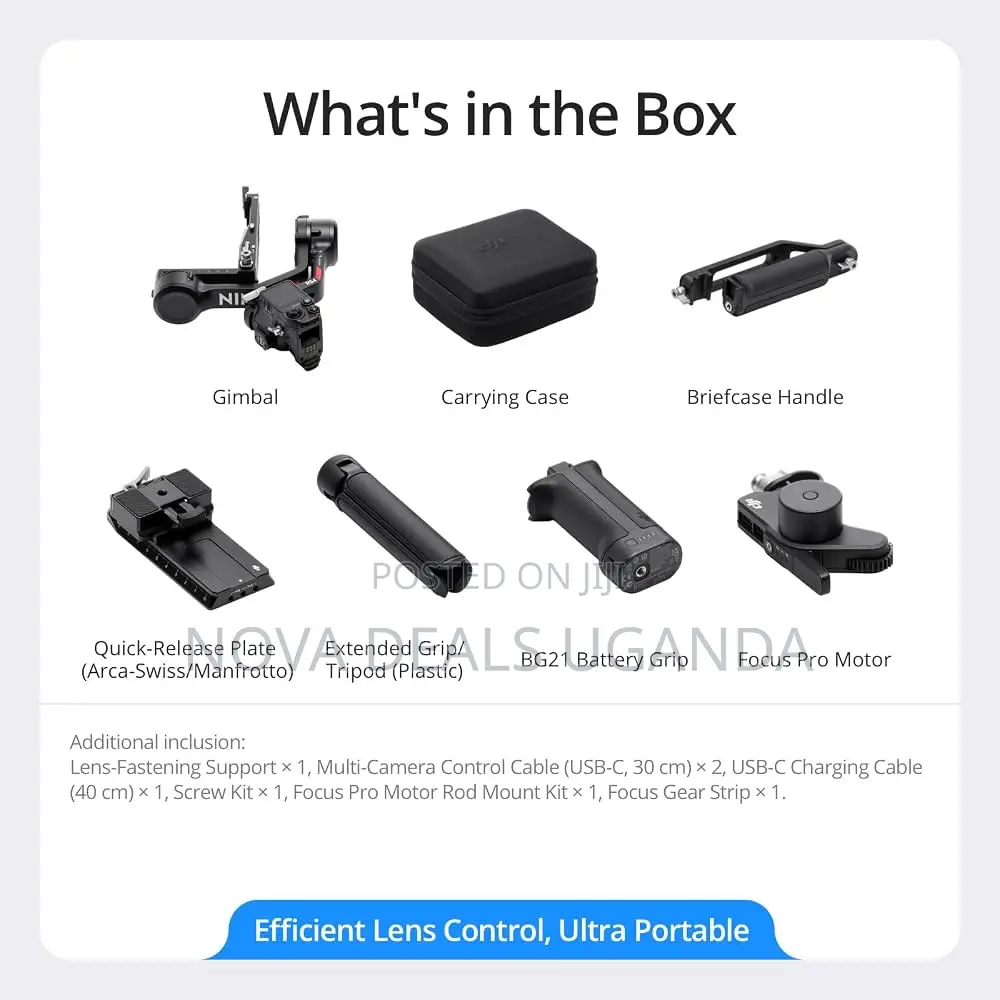 DJI RS 4 Combo, 3-Axis Gimbal Stabilizer, 2-Mode Switch Joystick