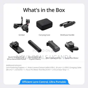 DJI RS 4 Combo, 3-Axis Gimbal Stabilizer, 2-Mode Switch Joystick
