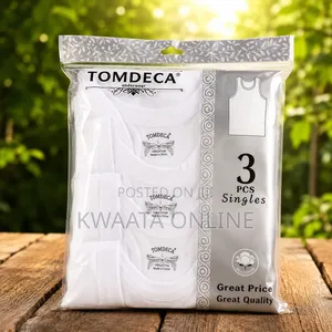 TOMDECA Vests Men's White Cotton Singlets (3 Pieces) – Premium Soft