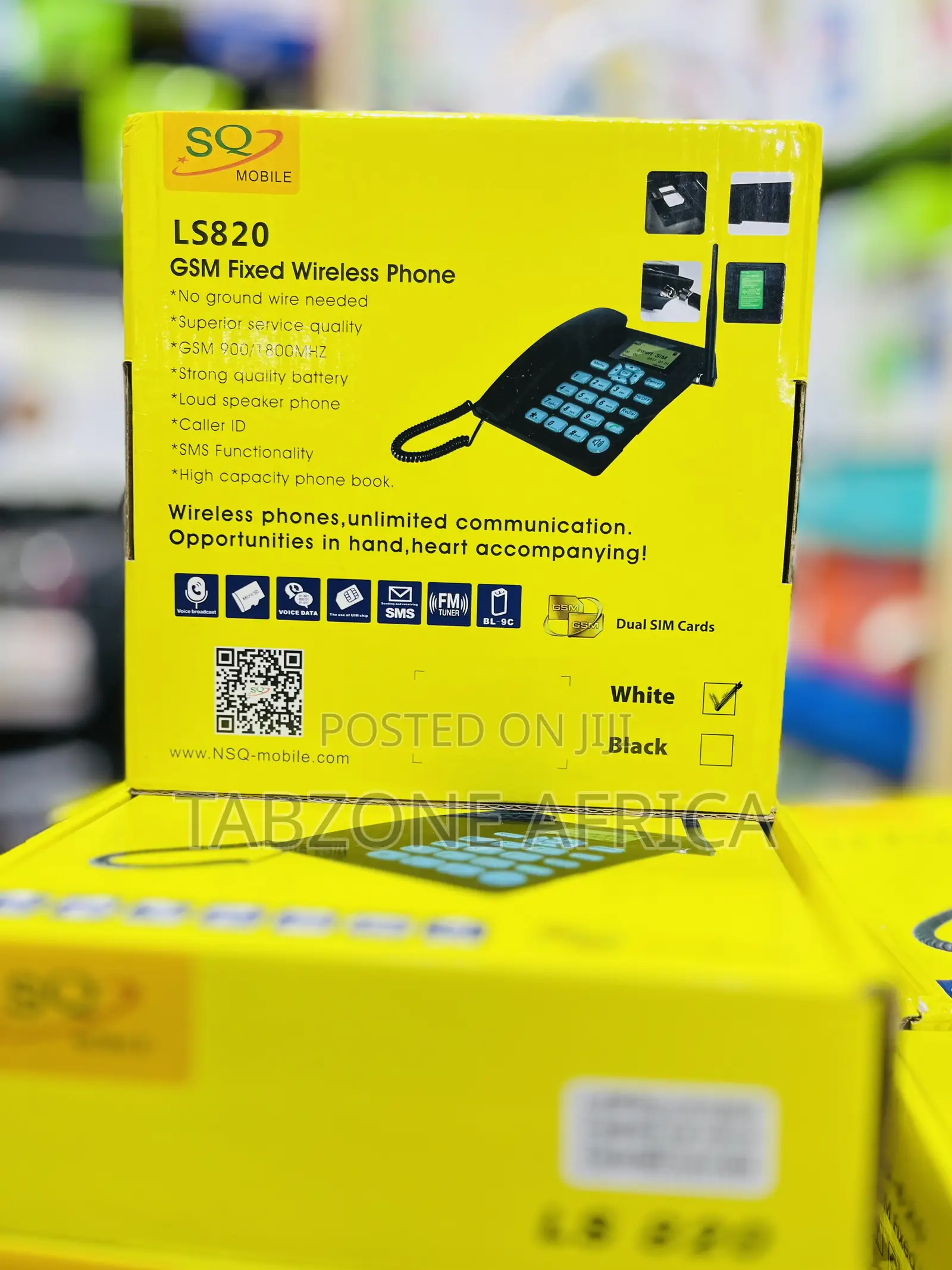 SQ Mobile LS820 Dual SIM GSM Fixed Wireless Desktop Phone
