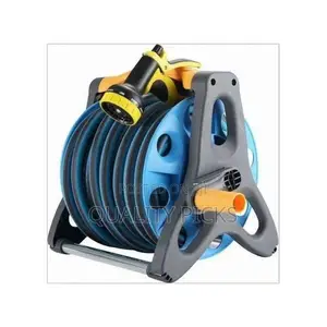 Heavy-Duty Water Hose Reel With Spray Nozzle,