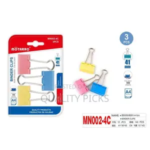 Binder ClipsColorful Foldback Clips