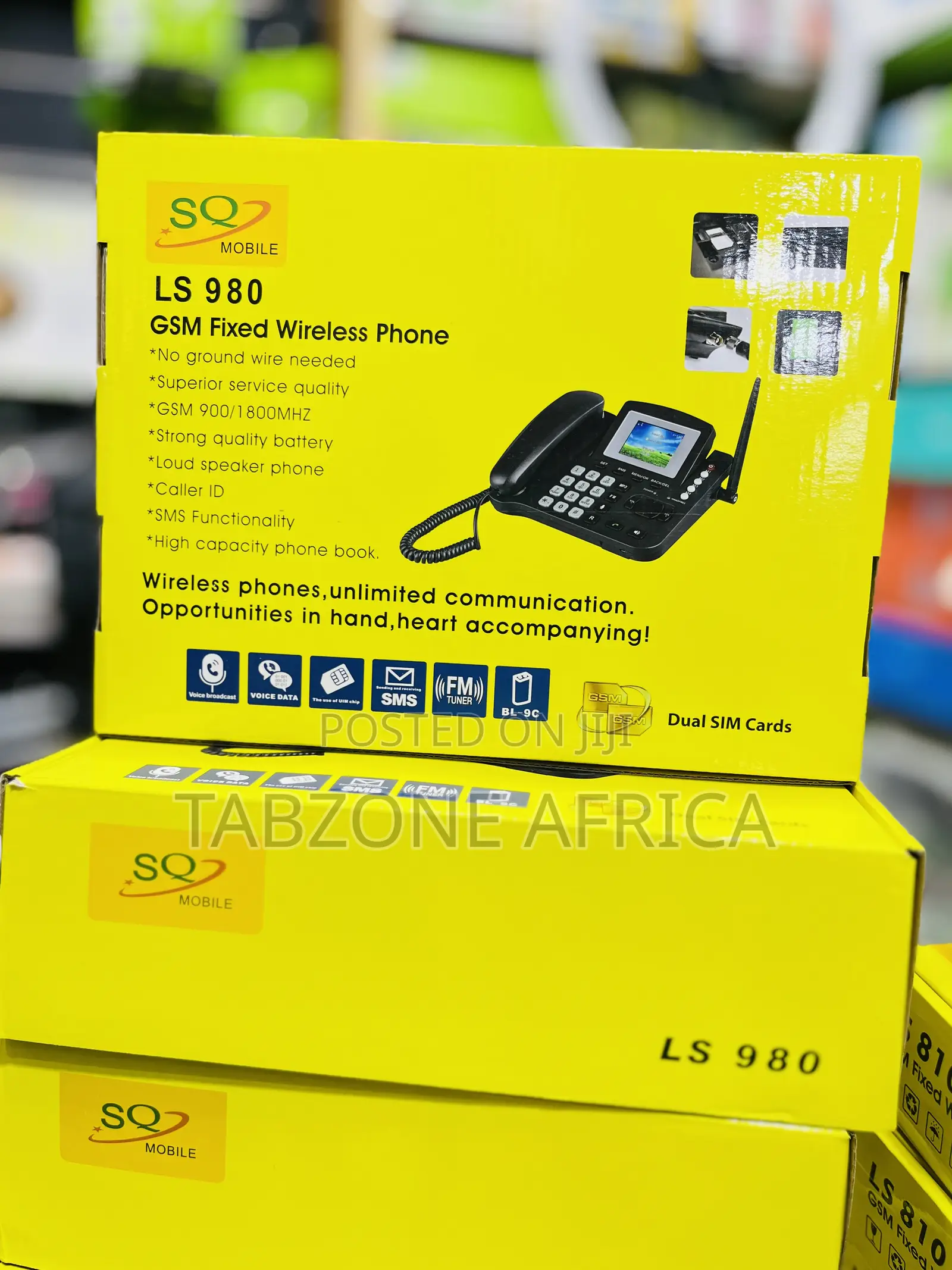 SQ Mobile LS980 Dual SIM GSM Fixed Wireless Desktop Phone