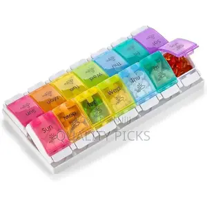 Pill Box Organizer (Rainbow