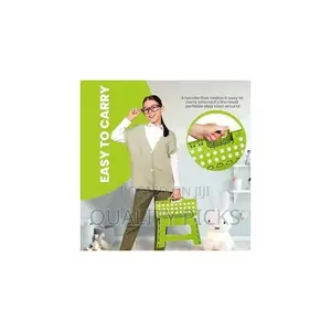 1 PC Folding Step Stool 300 LB Capacity Plastic Foldable
