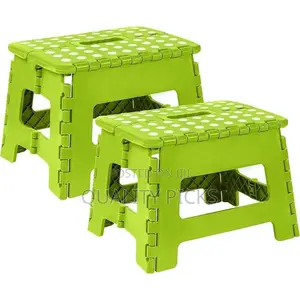1 PC Folding Step Stool 300 LB Capacity Plastic Foldable