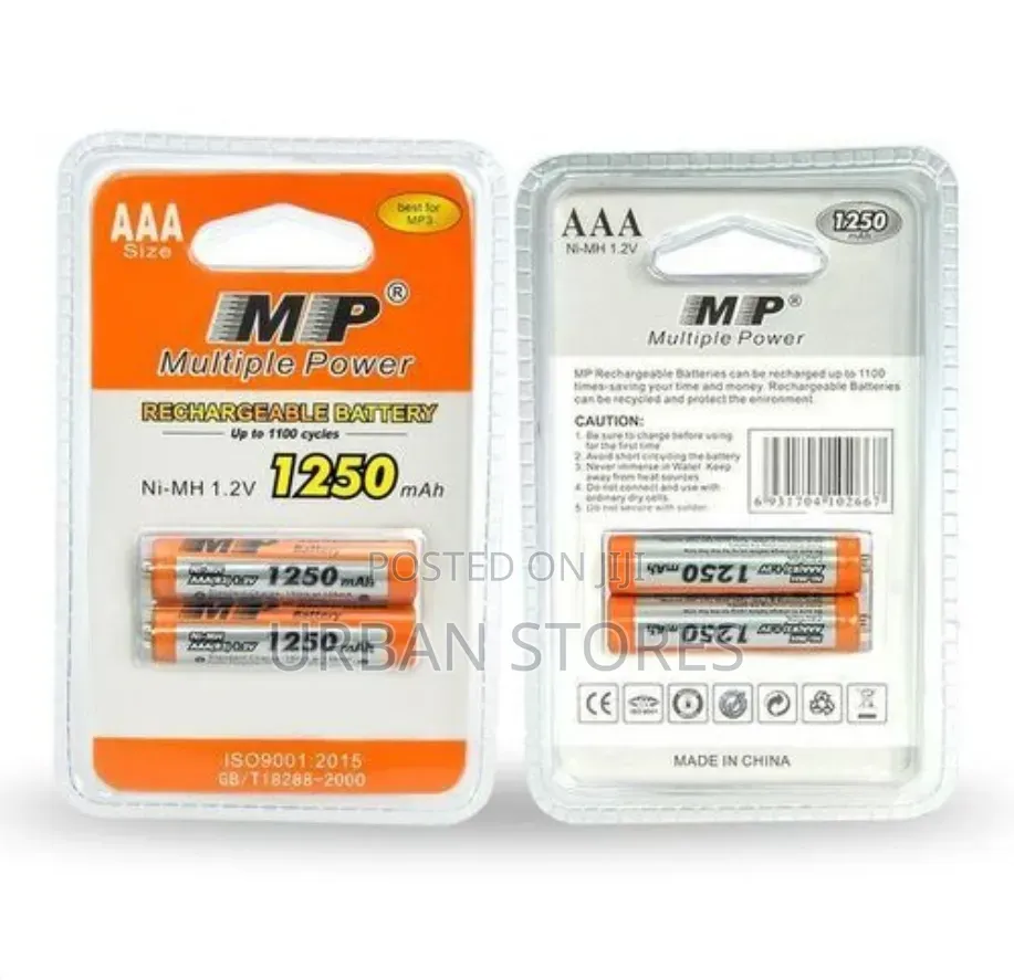 AAA Mp Rechargable Batteries