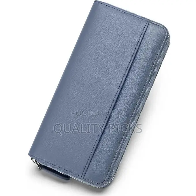 Long Zipper Wallet for Women Genuine Leather