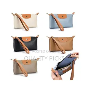 Fashionable Genuine Leather Wristlet Clutch Wallet Purses
