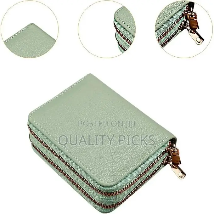 Genuine LeatherWallet RFID Blocking Mini Pocket Purse