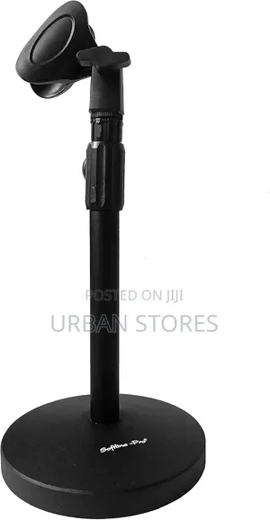 Professional Microphone Table Stand With Heavy Round Base