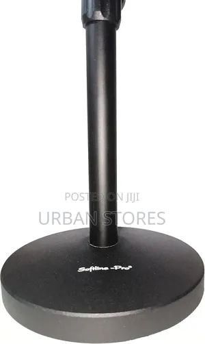 Professional Microphone Table Stand With Heavy Round Base
