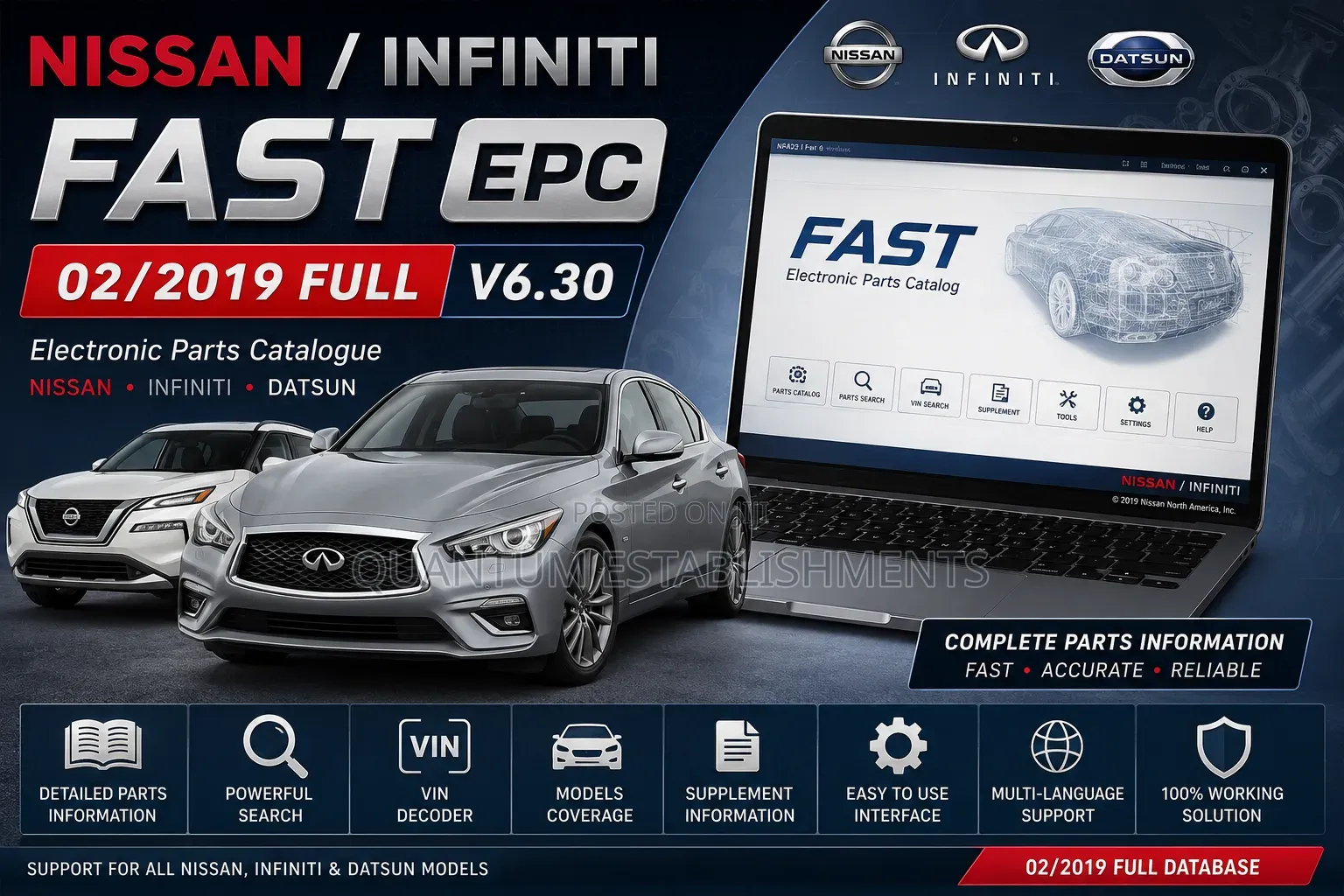 Nissan/Infiniti FAST Electronic Parts Catalog (EPC) Full Features