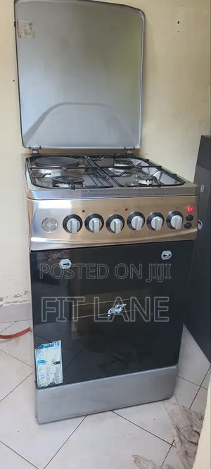 Super Chef Gas Cooker – 3 Gas Burners + 1 Electric Plate With Oven