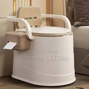 Movable Mobile Toilet,Compact Portable Toilet for Elderly