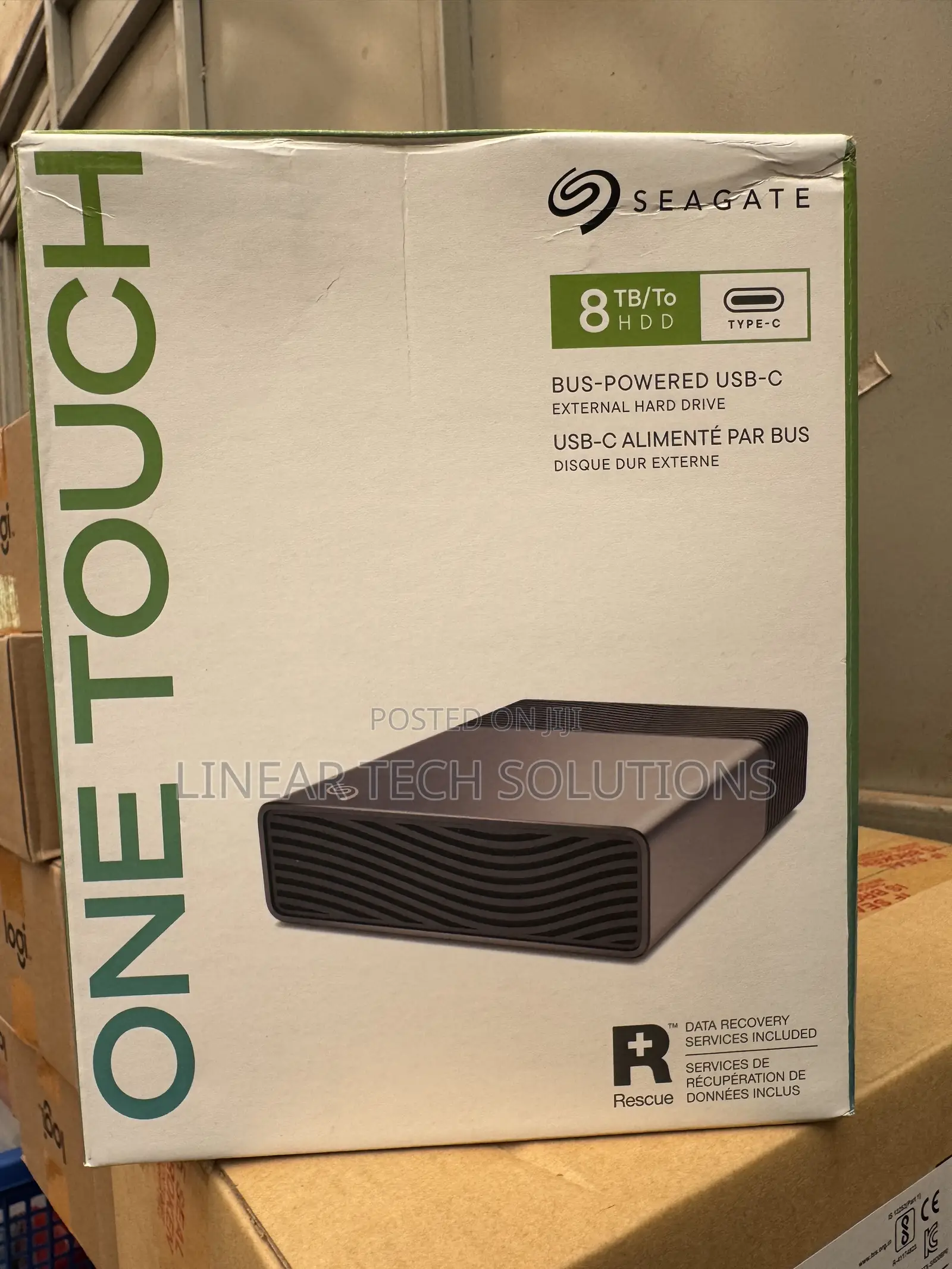 Seagate One Touch 8TB Desktop External Hard Drive.