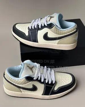 Air Jordan 1 Low Cream Premium Sneakers