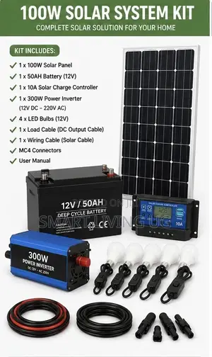 100W Solar System Kit - Efficiency Long-Lasting Performance