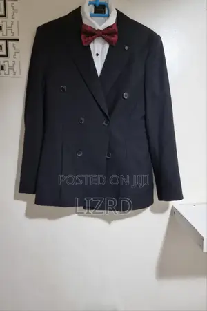 Turkish Men's Suit Set (Jacket 44 / Pants 30)+Extra White Shirt-Size-S