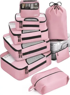 Multi-Piece Travel Packing Cube Set.